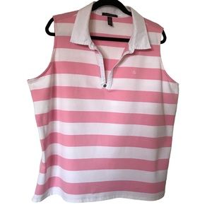 - LAUREN RALPH LAUREN, open neck, sleeveless polo. SZ 3X, NWOT